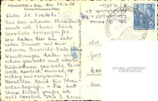 Schmiedefeld Rennsteig Georg Schumann Platz – Bild 2