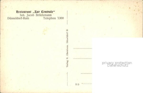 Duesseldorf Raht Restaurant Zur Centrale – Bild 2