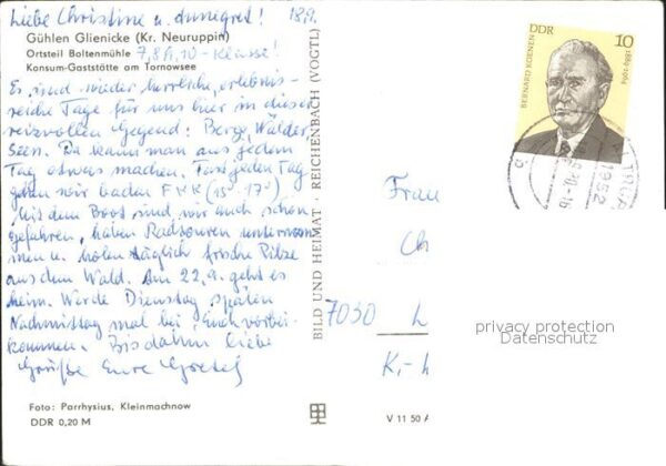 Guehlen Glienicke Boltenmühle Konsum Gasstätte am Tornows – Bild 2
