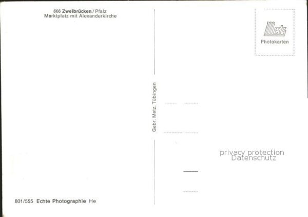 Zweibruecken Marktplatz mit Alexanderkirche – Bild 2