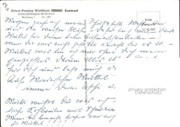 Unteruhldingen Pension Waldhaus Gertrud – Bild 2