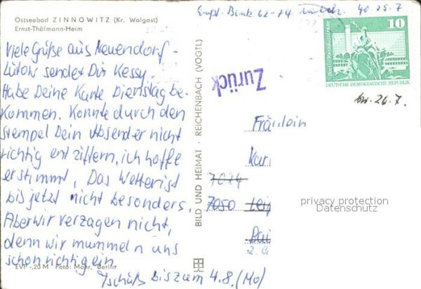 Zinnowitz Ostseebad Usedom Ernst Thälmann Heim – Bild 2