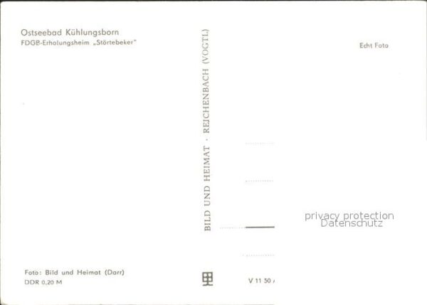 Kuehlungsborn Ostseebad FDGB Erholungsheim Störtebeker – Bild 2