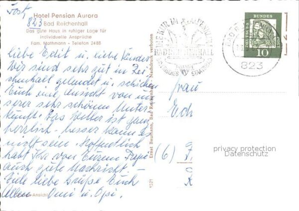 Bad Reichenhall Hotel Pension Aurora – Bild 2