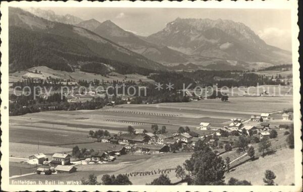 Entfelden Panorama mit Alpen