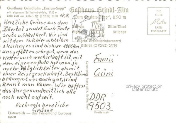 Zell Ziller Tirol Gasthaus Grindlalm Enzian Sepp Panorama – Bild 2