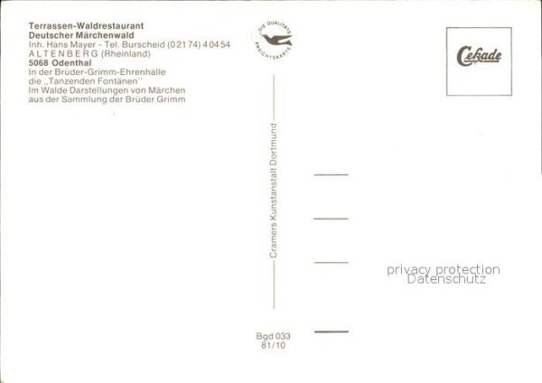 Odenthal Terrassen Waldrestaurant Deutscher Märc – Bild 2