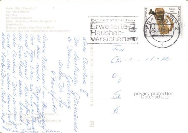 Frankfurt Oder Hotel stadt Frankfurt Rathaus Botanisch – Bild 2
