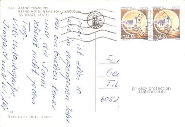 Abano Terme Grand Hotel Terme Royal Orologio – Bild 2