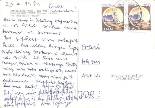 Abano Terme Hotel Ermitage Bel Air Speisesaal Terra – Bild 2