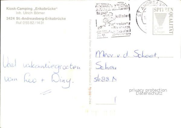 St Andreasberg Harz Campingplatz Erikabrücke am Oderstausee – Bild 2