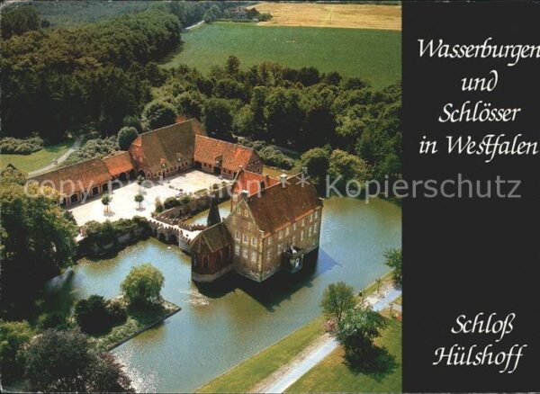 Westfalen Region Schloss Hülshoff Fliegeraufnahme