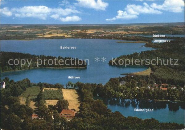 Schleswig Holstein Holsteinische Seenplatte mit Behlersee