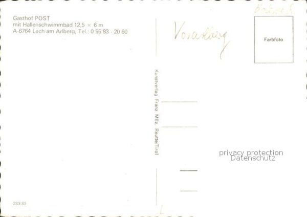 Lech Vorarlberg Gasthof Post mit Hallenscwhimmbad – Bild 2