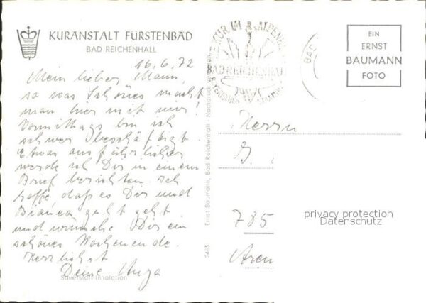 Bad Reichenhall Kuranstalt Fürstenbad – Bild 2