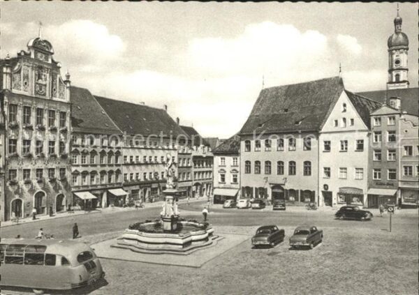 Landsberg Lech Hauptplatz Brunnen
