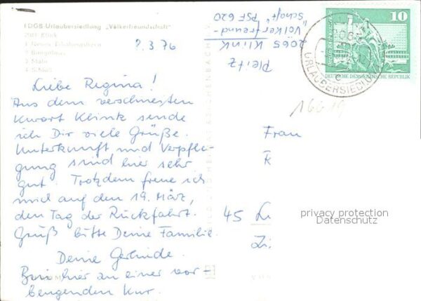 Klink Waren Erholungsheim Bungalow Mole Schloss – Bild 2