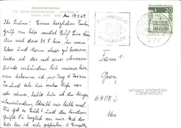 Ueberlingen Bodensee Seeland Sanatorium – Bild 2