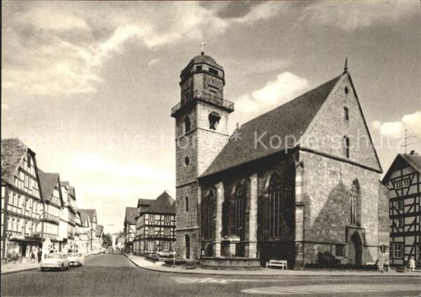 Rotenburg Fulda Jacobikirche mit Breitenstrasse