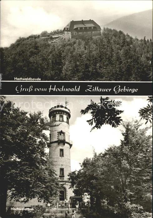 Zittau Zittauer Gebirge mit Hochwaldbaude Hoch