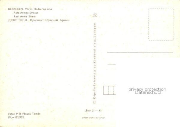 Debrecen Debrezin Rote Armee Strasse – Bild 2