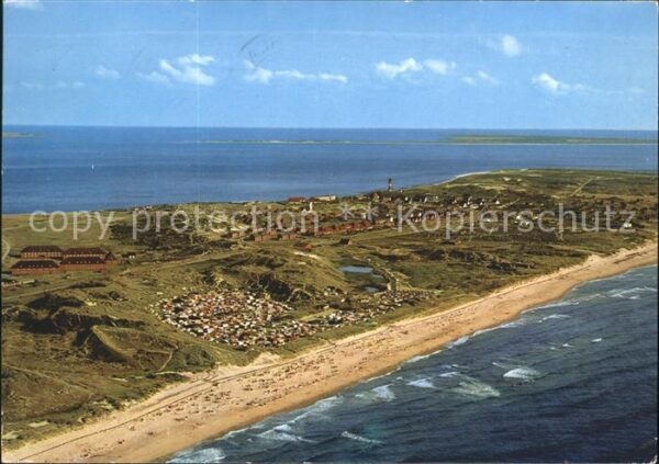 Sylt Nordseebad Hornum Fliegeraufnahme