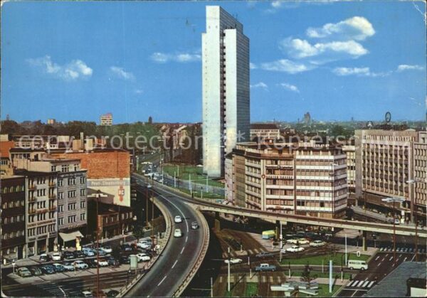 Duesseldorf Autohochstrasse Thyssen Hochhaus