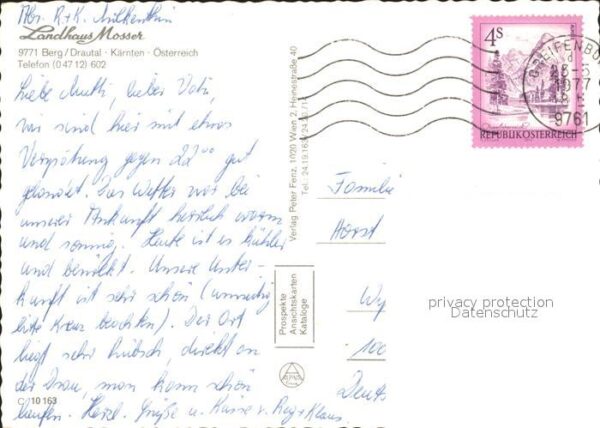 Kaernten Pension Landhaus Mosser Berg im Drautal – Bild 2