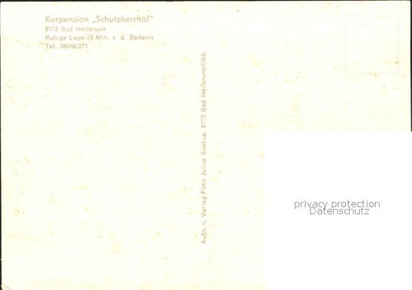 Bad Heilbrunn Kurpension Schutzherrhof – Bild 2