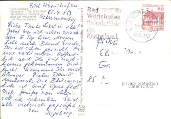 Bad Woerishofen Cafe Hamburg Kurpension – Bild 2