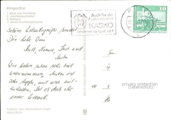Klingenthal Vogtland Rathaus Grosse Aschbergschanze – Bild 2