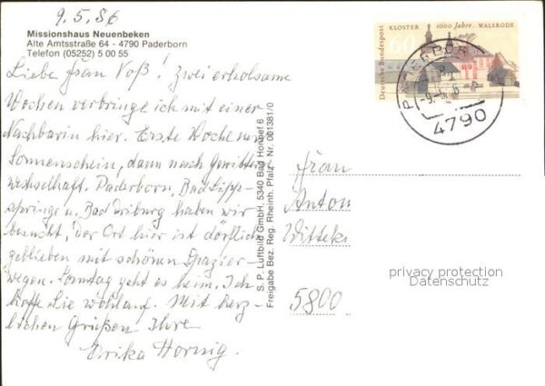 Paderborn Missionshaus Neuenbeken Fliegeraufnahme – Bild 2