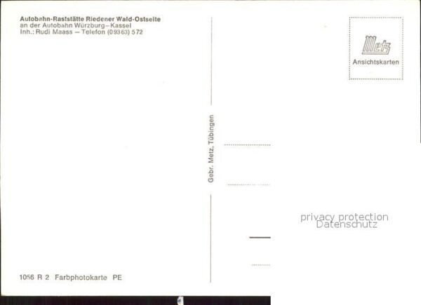 Hausen Wuerzburg Autobahn Raststätte Riedener Wald Ostse – Bild 2
