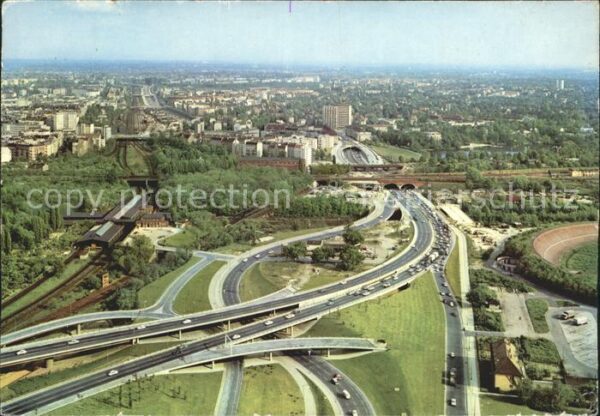 Berlin Stadtautobahn Fliegeraufnahme