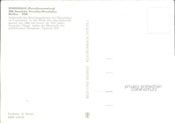 Meissen Elbe Sachsen Schauhalle Staatliche Porzellan Manufak – Bild 2