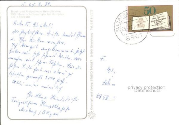 Moosbach Sulzberg Bibel- und Freizeitheim Hensolthöhe – Bild 2