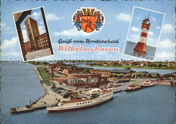 Wilhelmshaven Leuchtturm Roter Sand Bäderflotte im Ha