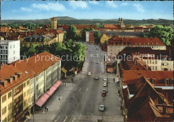 Bayreuth Bahnhofstrasse mit Blick auf Schlosstum