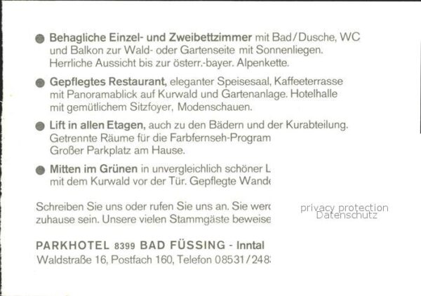 Bad Fuessing Parkhotel Bad Füssing Speisesaal Hallen – Bild 2