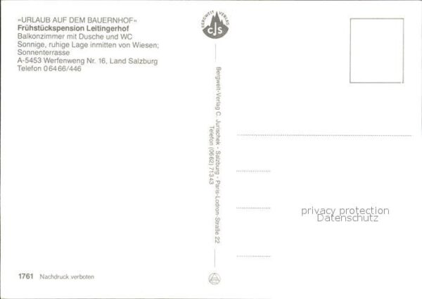 Werfenweng Frühstückpension Leitingerhof – Bild 2