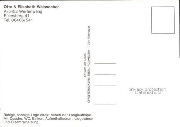 Werfenweng Haus Otto und Elisabeth Weissacher – Bild 2