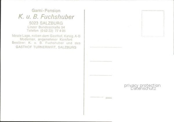 Salzburg Oesterreich Garni Pension Fuchshuber – Bild 2