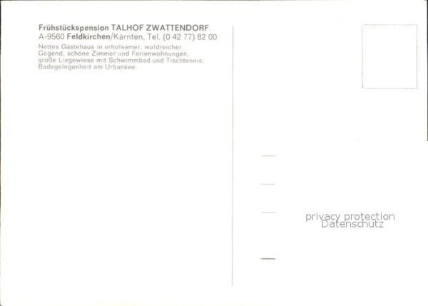 Feldkirchen Kaernten Frühstückspension Talhof Zwattendorf – Bild 2