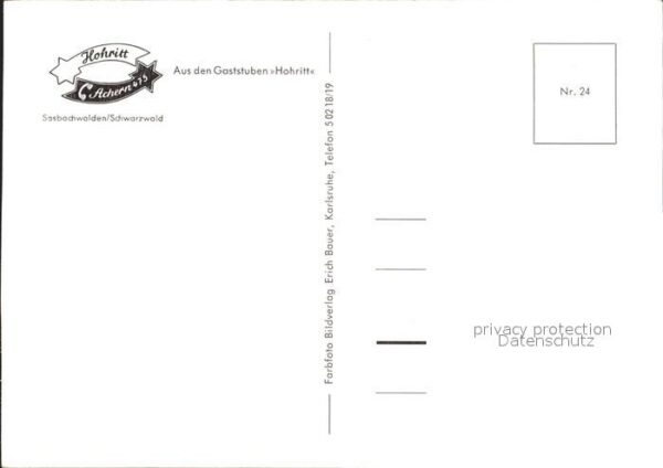 Sasbachwalden Gaststube Hohritt – Bild 2