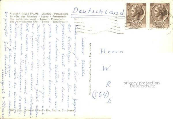 Loano Palmbaum Ufer – Bild 2