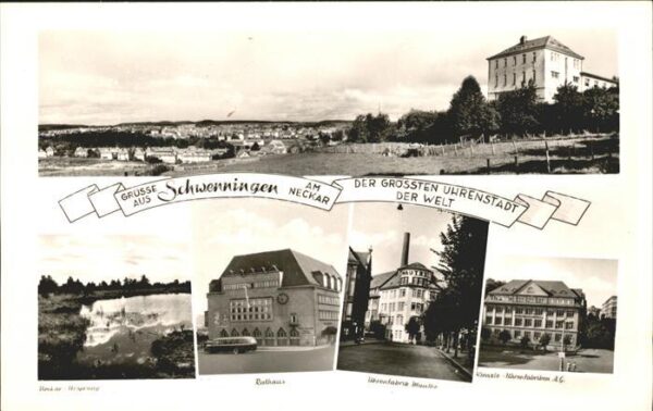 Schwenningen Neckar Panorama Neckar Ursprung Uhrenfabrik Ma