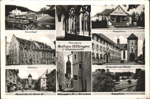 Villingen-Schwenningen Kuranlagen Kneipphaus Kreuzgang Rathaus