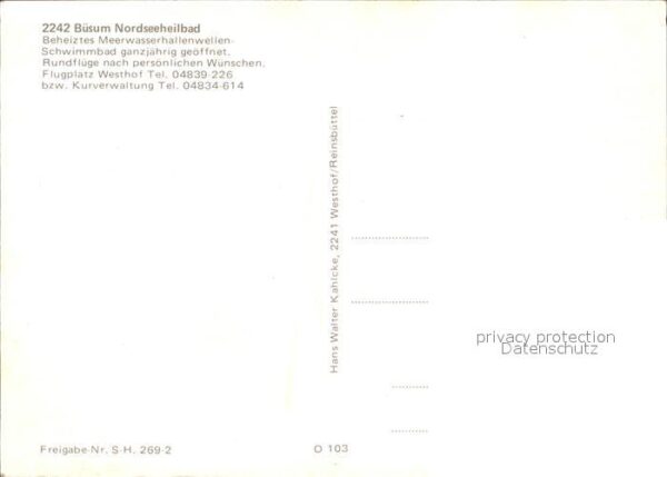 Buesum Nordseebad Fliegeraufnahme – Bild 2