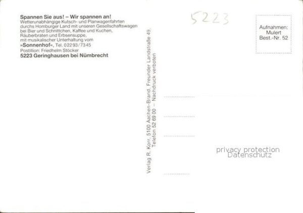 Geringhausen Kutschfahrten vom Sonnenhof – Bild 2