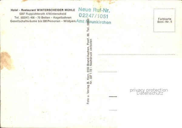 Winterscheid Siegkreis Hotel Restaurant Winterscheider Mühle – Bild 2